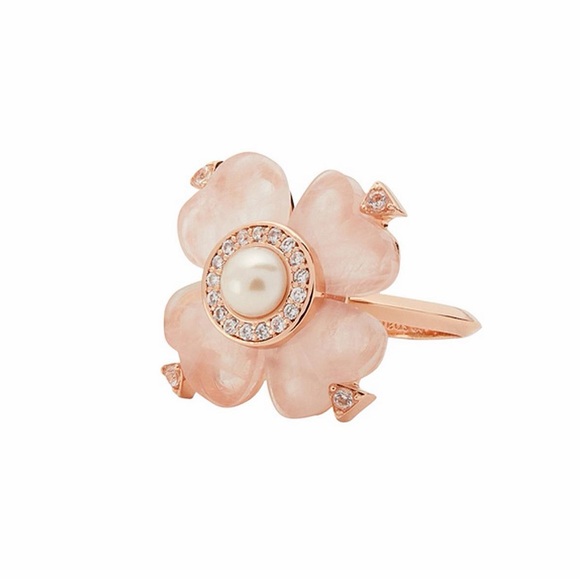 KATE SPADE NEW YORK SPADE FLOWER RING - Picture 7 of 14